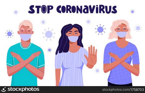 Stop Corona Virus Medical Health Illustration