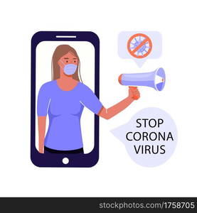 Stop Corona Virus Medical Health Illustration