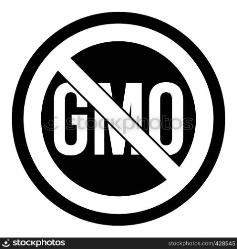 Stop GMO icon. Simple illustration of stop GMO vector icon for web. Stop GMO icon, simple style