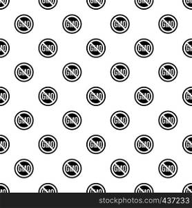 Stop GMO pattern seamless in simple style vector illustration. Stop GMO pattern vector