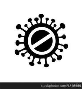 stop novel coronavirus icon for your web site design, logo, app, UI. coronavirus 2019 symbol. stop corona virus sign. virus wuhan from china.