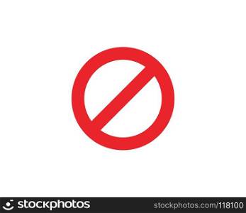 Stop Sign icon Template vector illustration design