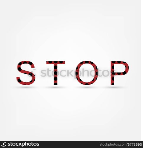 Stop text