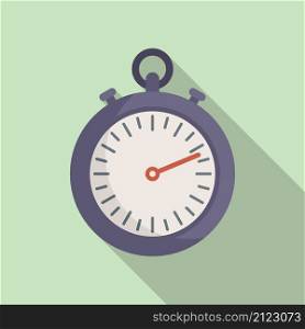 Stop timer icon flat vector. Stopwatch time, Countdown speed. Stop timer icon flat vector. Stopwatch time