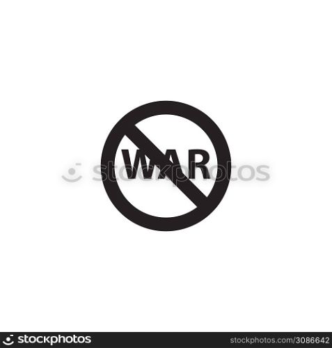 stop war icon vector design templates white on background
