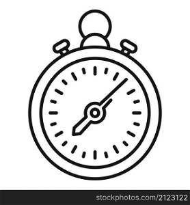 Stop watch icon outline vector. Timer clock. Stopwatch time. Stop watch icon outline vector. Timer clock