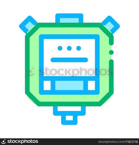 Stop Watch Icon Vector. Outline Stop Watch Sign. Isolated Contour Symbol Illustration. Stop Watch Icon Vector Outline Illustration