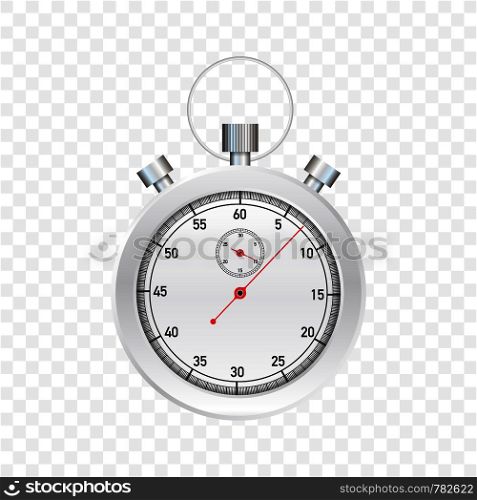 Stop watch. Old mechanical stopwatch. Vector stock illustration.