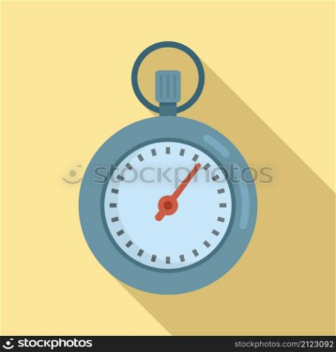 Stopclock icon flat vector. Stopwatch clock. Watch timer. Stopclock icon flat vector. Stopwatch clock
