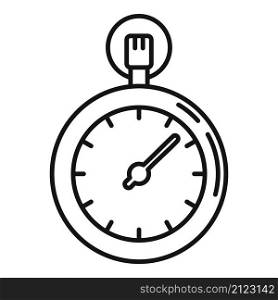 Stopclock icon outline vector. Stopwatch clock. Watch timer. Stopclock icon outline vector. Stopwatch clock