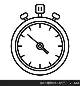 Stopwatch arrow icon outline vector. Stop clock. Watch timer. Stopwatch arrow icon outline vector. Stop clock