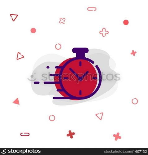 Stopwatch, chronometer, time, clock icon in simple design on an isolated white background. EPS 10 vector.. Stopwatch, chronometer, time, clock icon in simple design on an isolated white background. EPS 10 vector