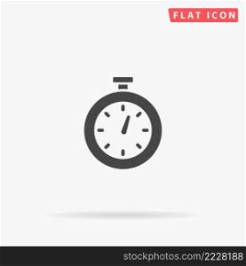 Stopwatch flat vector icon. Hand drawn style design illustrations.. Stopwatch flat vector icon
