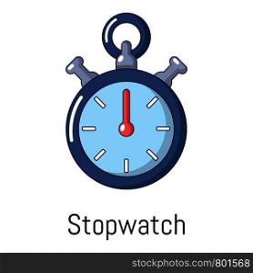 Stopwatch icon. Cartoon illustration of stopwatch vector icon for web. Stopwatch icon, cartoon style