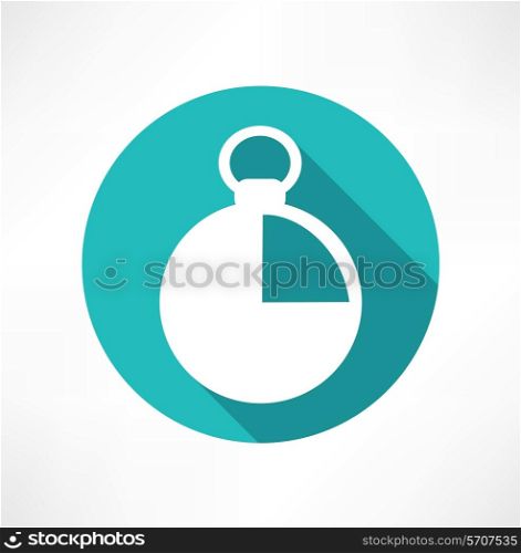 Stopwatch icon Flat modern style vector illustration