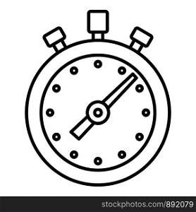 Stopwatch icon. Outline stopwatch vector icon for web design isolated on white background. Stopwatch icon, outline style