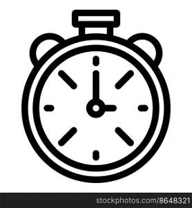Stopwatch icon outline vector. Time duration. Clock hour. Stopwatch icon outline vector. Time duration