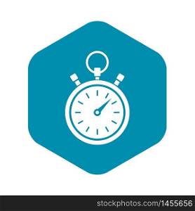 Stopwatch icon. Simple illustration of stopwatch vector icon for web. Stopwatch icon, simple style