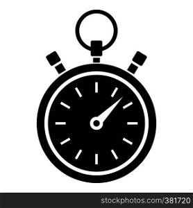 Stopwatch icon. Simple illustration of stopwatch vector icon for web. Stopwatch icon, simple style