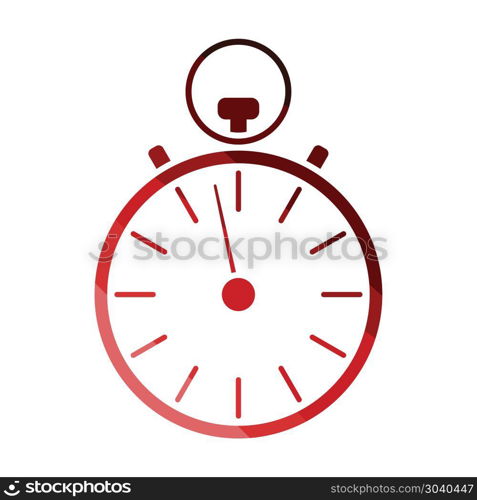 Stopwatch icon. Stopwatch icon. Flat color design. Vector illustration.