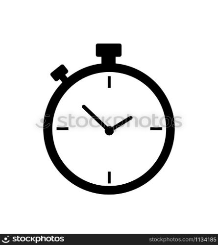 Stopwatch icon timer vector isolated on white eps 10. Stopwatch icon timer vector isolated on white