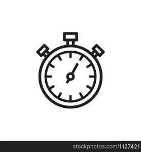 stopwatch icon vector logo template in trendy flat style