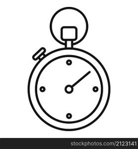Stopwatch interval icon outline vector. Stop clock. Watch timer. Stopwatch interval icon outline vector. Stop clock
