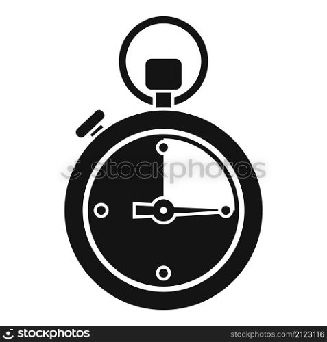 Stopwatch interval icon simple vector. Stop clock. Watch timer. Stopwatch interval icon simple vector. Stop clock