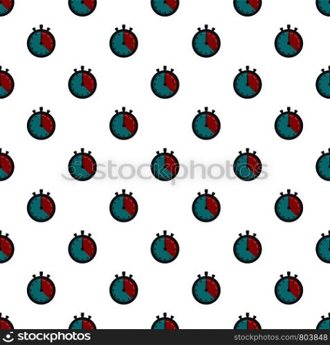 Stopwatch pattern seamless vector repeat for any web design. Stopwatch pattern seamless vector