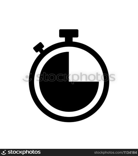 Stopwatch stop watch timer icon for apps and websites vector. Stopwatch stop watch timer icon vector isolated