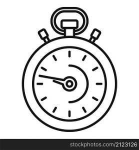 Stopwatch time icon outline vector. Timer clock. Stop watch. Stopwatch time icon outline vector. Timer clock