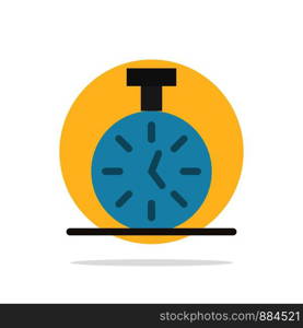 Stopwatch, Time, Timer, Count Abstract Circle Background Flat color Icon