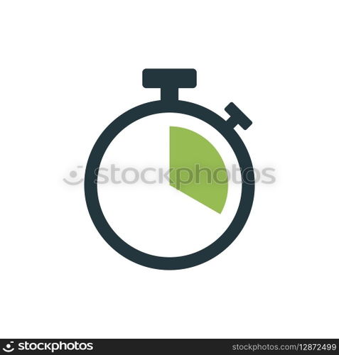 Stopwatch Timer Icon Vector Template