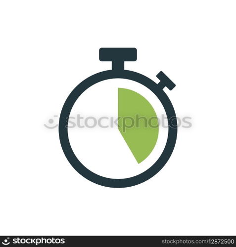 Stopwatch Timer Icon Vector Template
