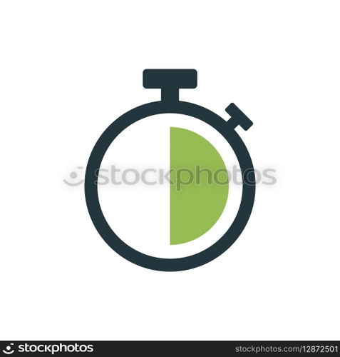 Stopwatch Timer Icon Vector Template