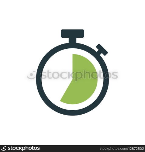 Stopwatch Timer Icon Vector Template