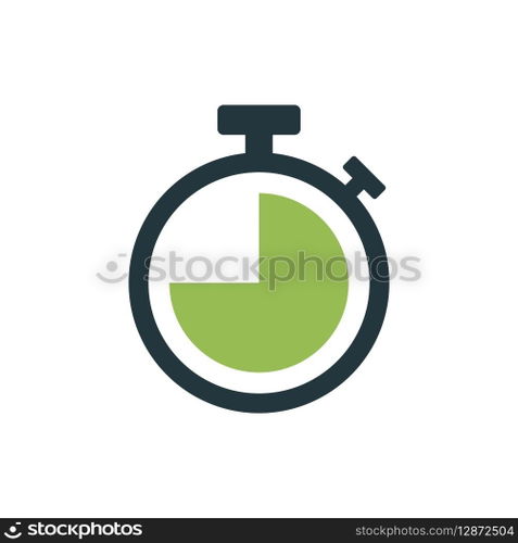 Stopwatch Timer Icon Vector Template