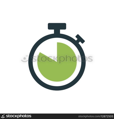 Stopwatch Timer Icon Vector Template