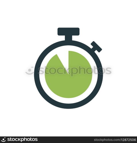 Stopwatch Timer Icon Vector Template