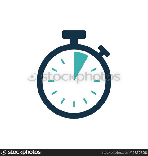 Stopwatch Timer Icon Vector Template
