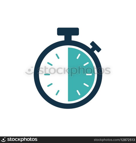 Stopwatch Timer Icon Vector Template