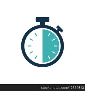 Stopwatch Timer Icon Vector Template