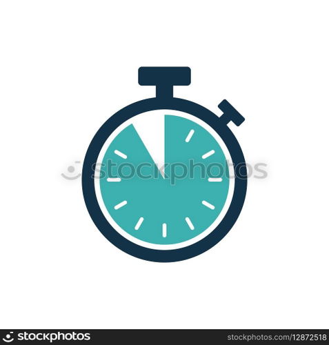 Stopwatch Timer Icon Vector Template