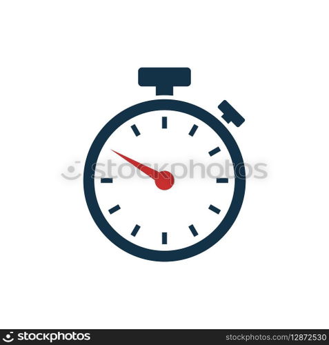 Stopwatch Timer Icon Vector Template