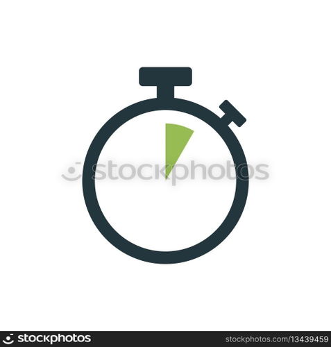 Stopwatch Timer Icon Vector Template