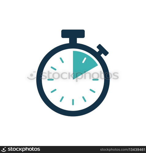 Stopwatch Timer Icon Vector Template