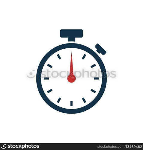 Stopwatch Timer Icon Vector Template