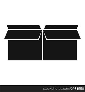 Storage box icon simple vector. Carton package. Empty parcel. Storage box icon simple vector. Carton package