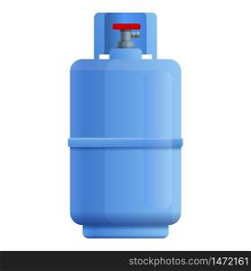 Storage gas cylinder icon. Cartoon of storage gas cylinder vector icon for web design isolated on white background. Storage gas cylinder icon, cartoon style