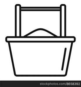 Storage milk icon outline vector. Factory production. Milk food. Storage milk icon outline vector. Factory production
